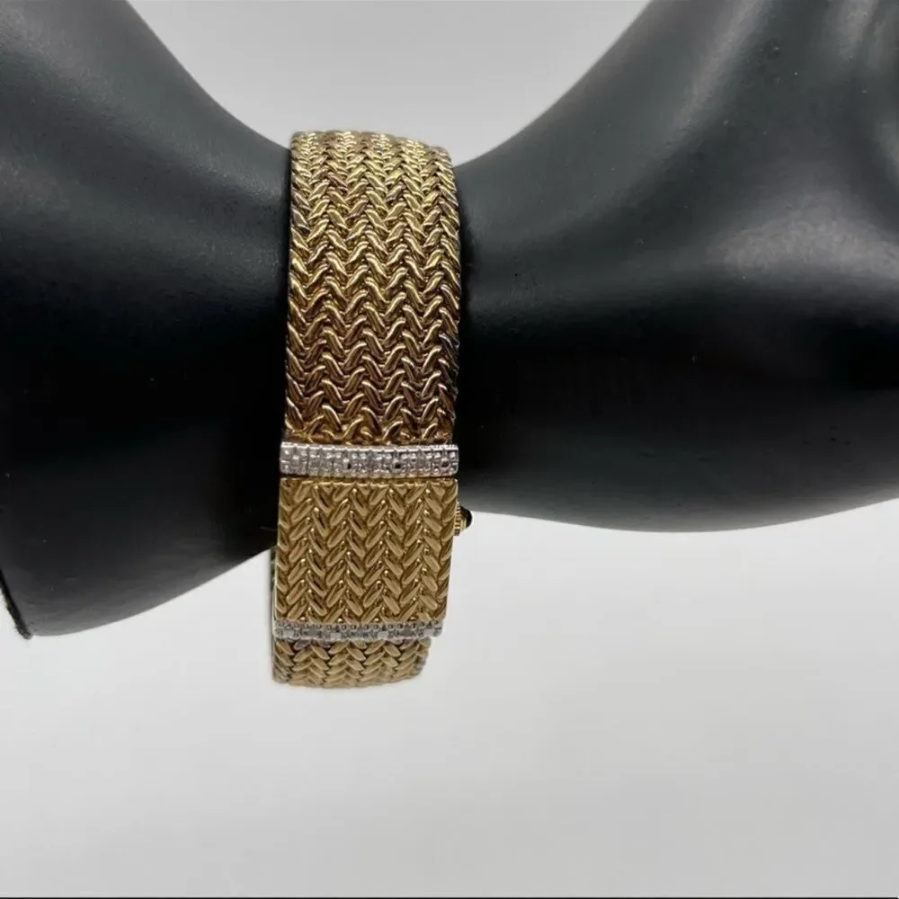 Anne Klein Swiss Bracelet Watch in Gold Plated